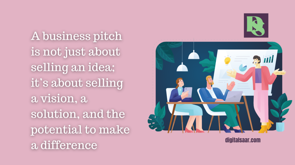 developing a business pitch